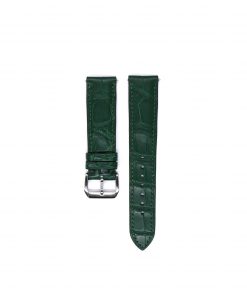 matte green alligator strap